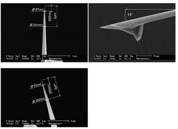 NanoSensors AR-NCH 大长径比轻敲模式AFM探针